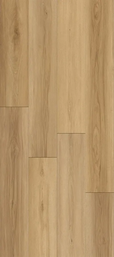 Closeup of an Opulux Grandeur waterproof laminate plank showing wood grain