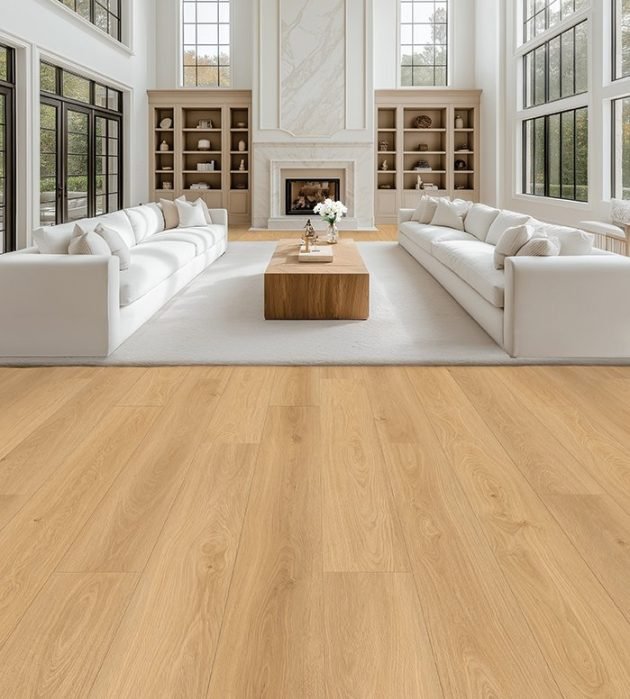 Aurora waterproof laminate flooring shown in a room setting