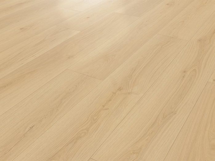 Chic water-resistant laminate flooring angle view (thumbnail)
