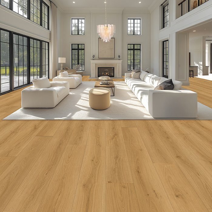 Flair waterproof laminate flooring shown in a room setting