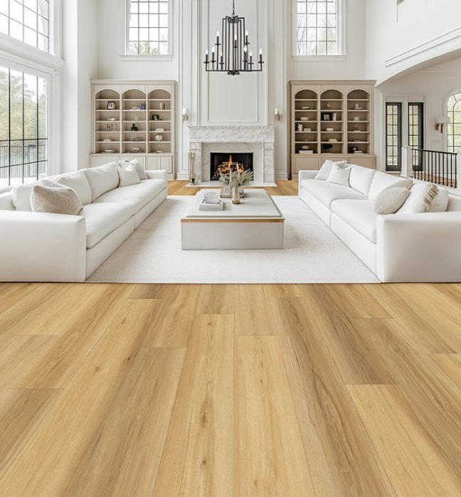 Grandeur waterproof laminate flooring shown in a room setting