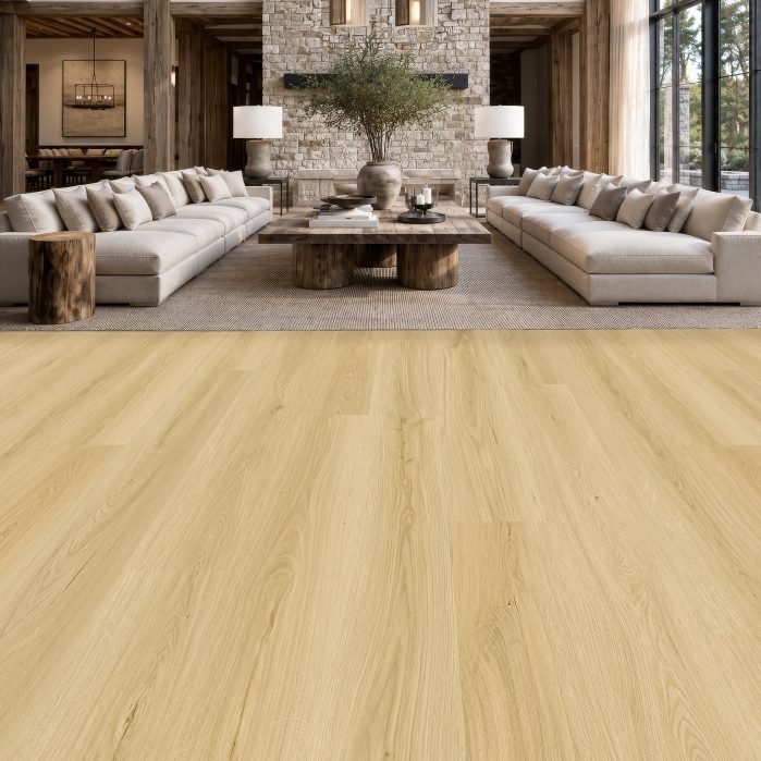 Legacy waterproof laminate flooring shown in a room setting