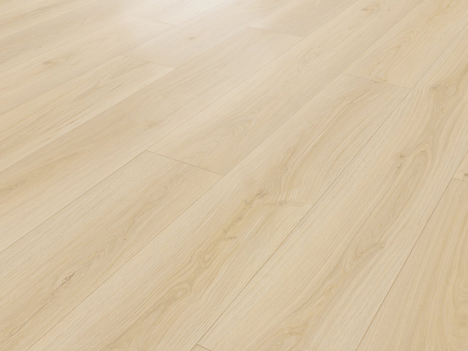 Lush water-resistant laminate flooring angle view