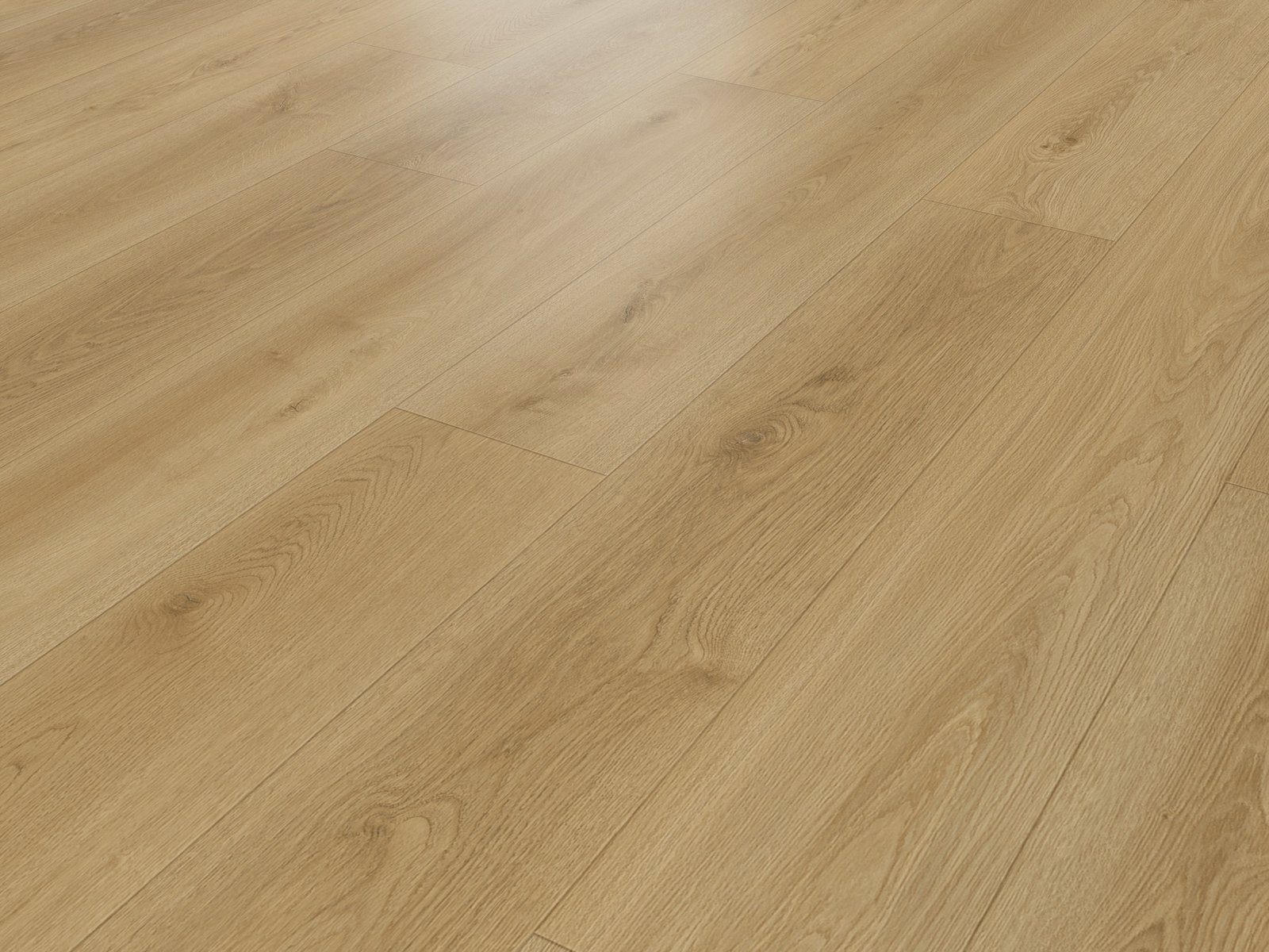 Luxe water-resistant laminate flooring angle view