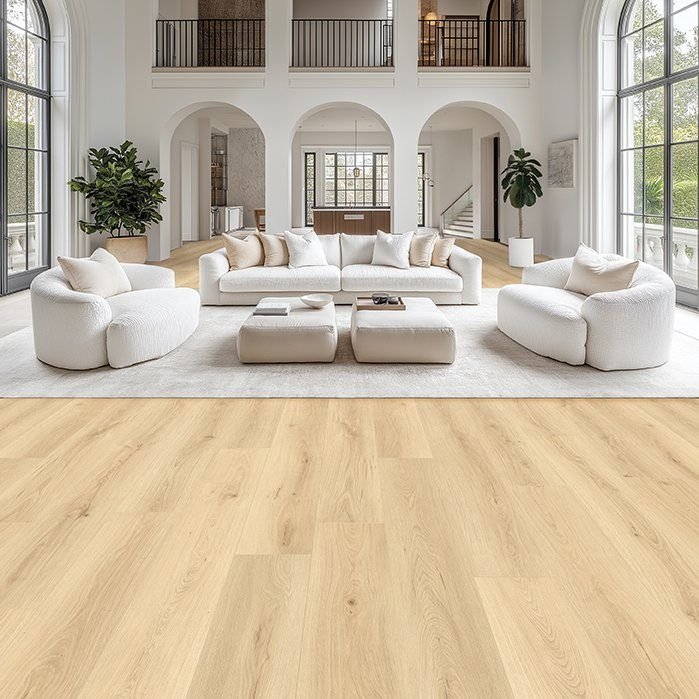 Posh waterproof laminate flooring shown in a room setting