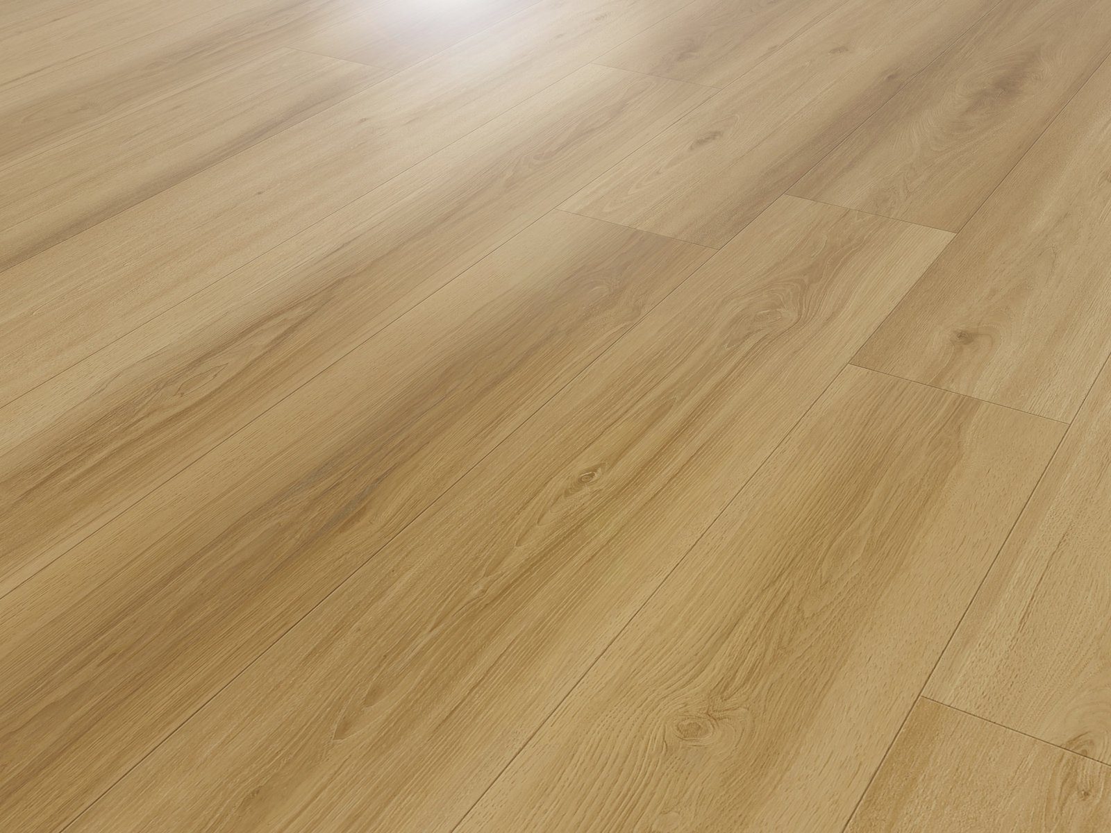 Radiance water-resistant laminate flooring angle view