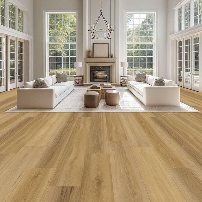 Radiance waterproof laminate flooring shown in a room setting