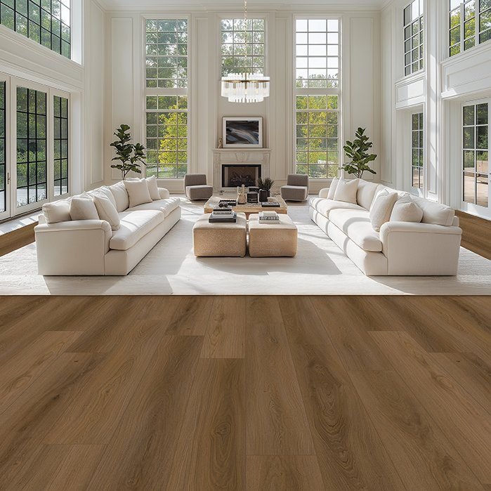 Regal waterproof laminate flooring shown in a room setting