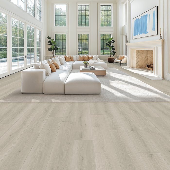 Reserve waterproof laminate flooring shown in a room setting