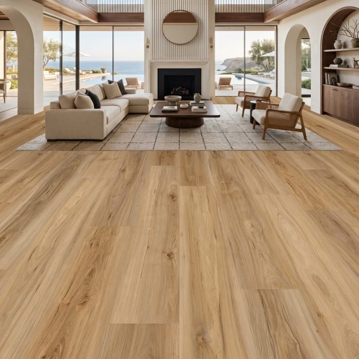 Reverie waterproof laminate flooring shown in a room setting