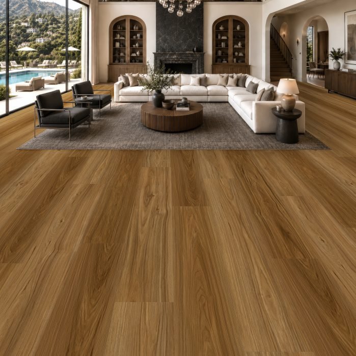 Stellar waterproof laminate flooring shown in a room setting