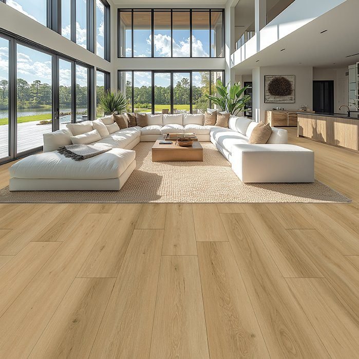 Utopia waterproof laminate flooring shown in a room setting