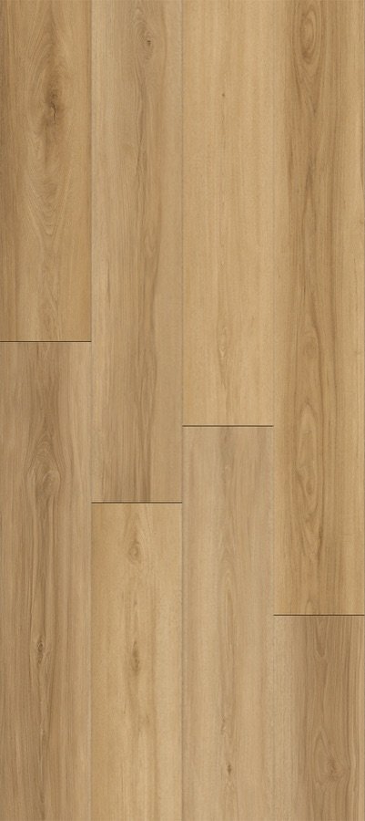 Closeup of an Opulux Grandeur waterproof laminate plank showing wood grain